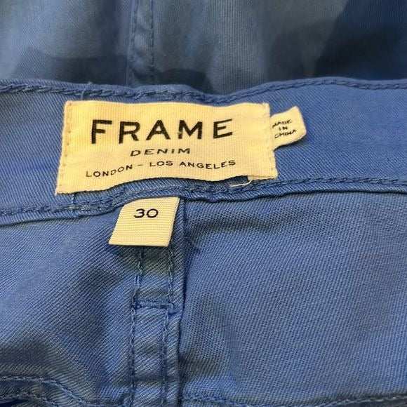 FRAME Denim Le Cutoff Blue Shorts Size 30