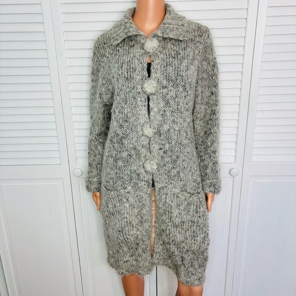 EASTSIDE WESTSIDE Vintage Mohair Cardigan Size Large