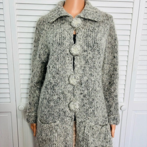 EASTSIDE WESTSIDE Vintage Mohair Cardigan Size Large