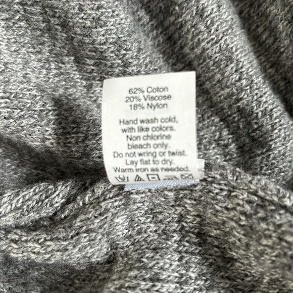 MADEWELL Gray Open Front Cardigan Size XS