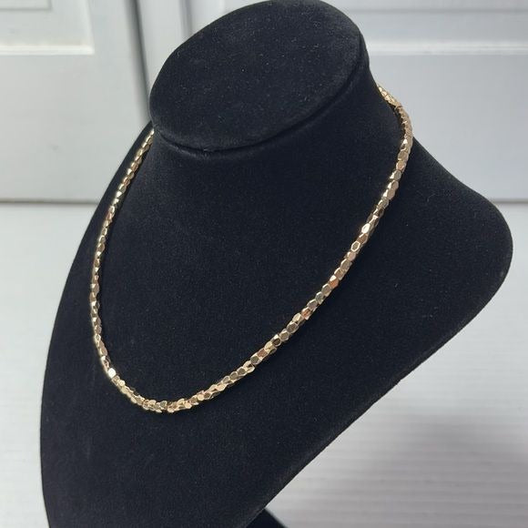 *NEW* PARK LANE Gold Hazy Faceted Metal Bead Necklace