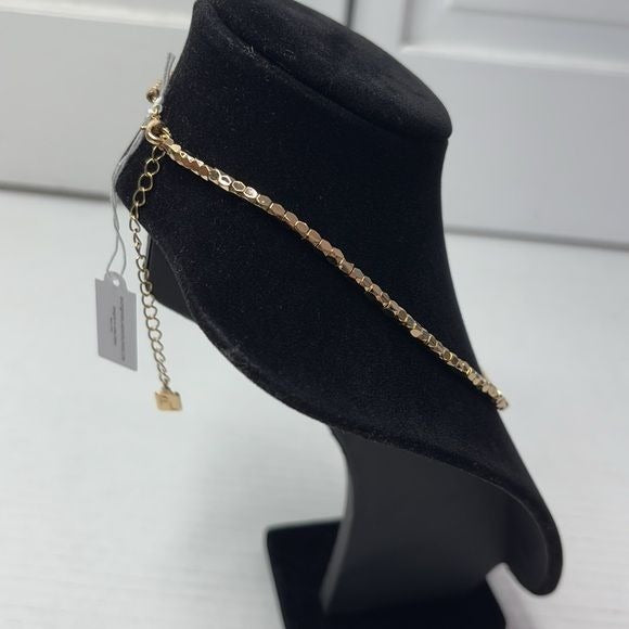 *NEW* PARK LANE Gold Hazy Faceted Metal Bead Necklace