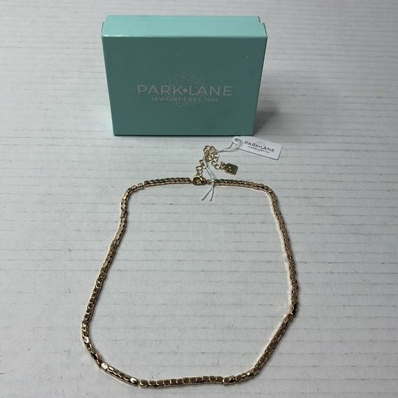 *NEW* PARK LANE Gold Hazy Faceted Metal Bead Necklace