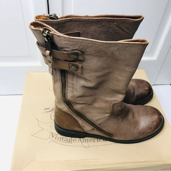 NINE WEST Mittford Dark Brown Boots Size 9M