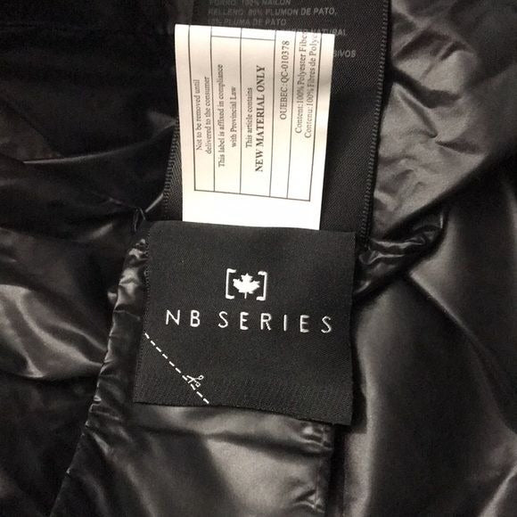 NB SERIES Bea Quilted Down Black Coat Size L