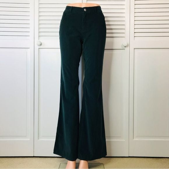 LAFAYETTE 148 New York Sage Green Corduroy Wide Leg Pants Size 2