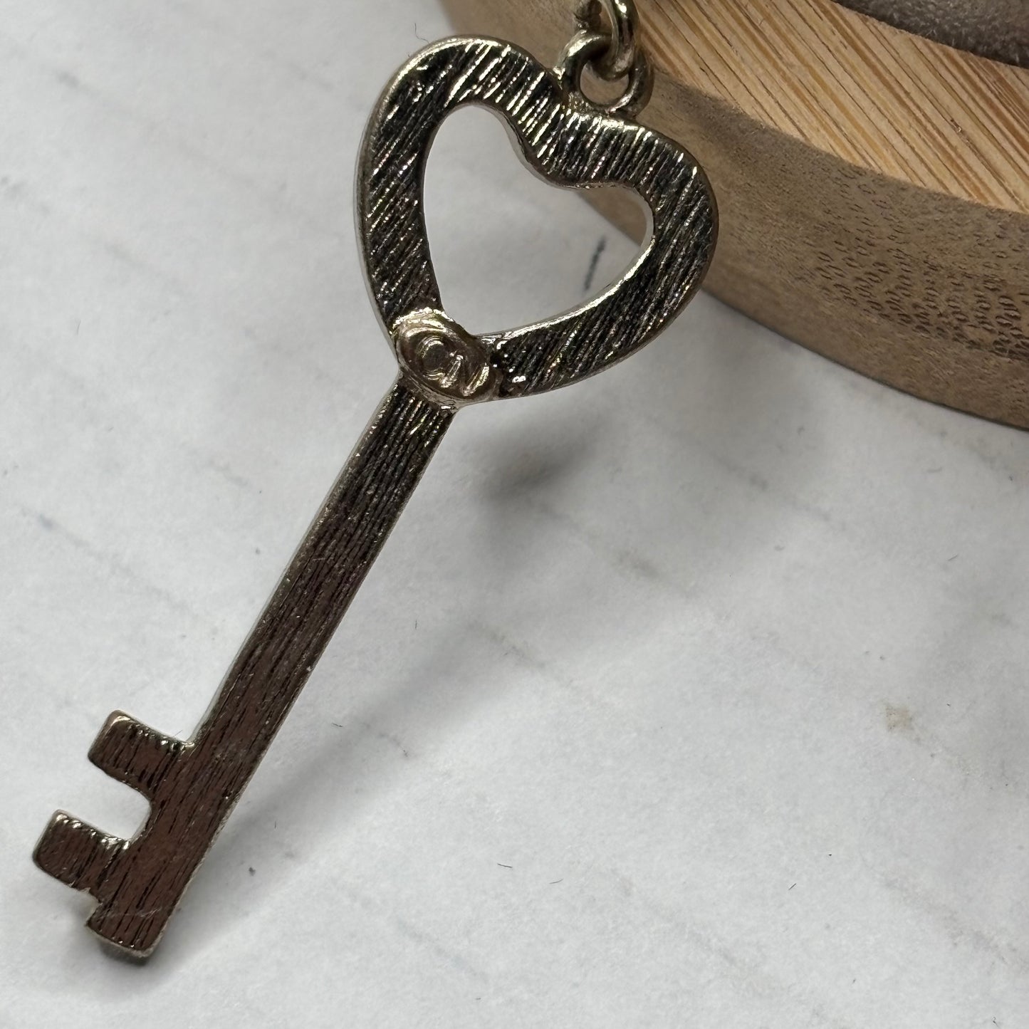 Set of 5 Gold Tone Stackable Bangles with Rhinestone Charms