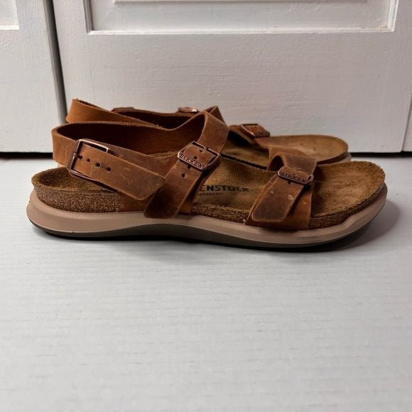 BIRKENSTOCK Sonora Rugged Oiled Brown Leather Sandals