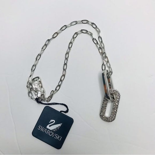 *NEW* SWAROVSKI Silver Large Chain Link Necklace