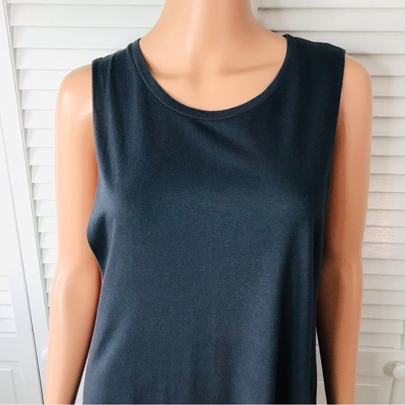 PIECE APPAREL Dark Gray Side Boob Tank Top Size M *NEW*