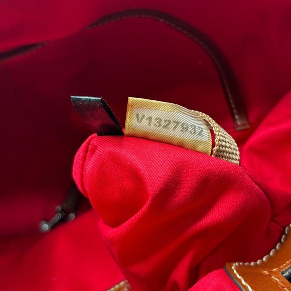 New DOONEY & BOURKE Pebble Leather Large Satchel in Brown