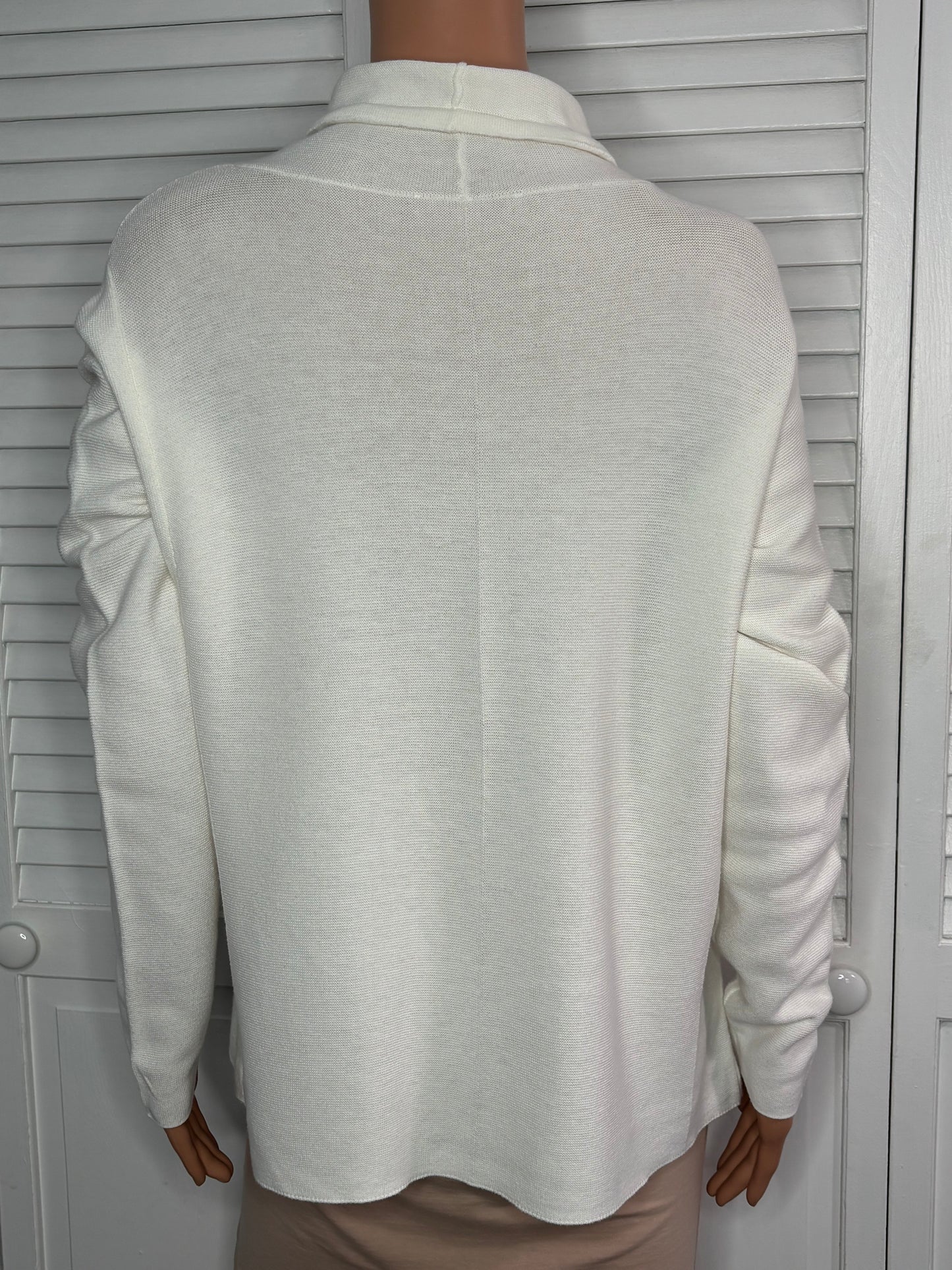 CHARLIE B Ottoman Knit Funnel Neck Sweater Size Medium