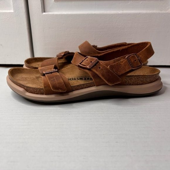 BIRKENSTOCK Sonora Rugged Oiled Brown Leather Sandals