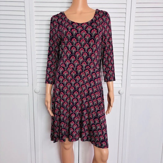 NEW EXPRESS Purple Fit and Flare Dress Size Medium