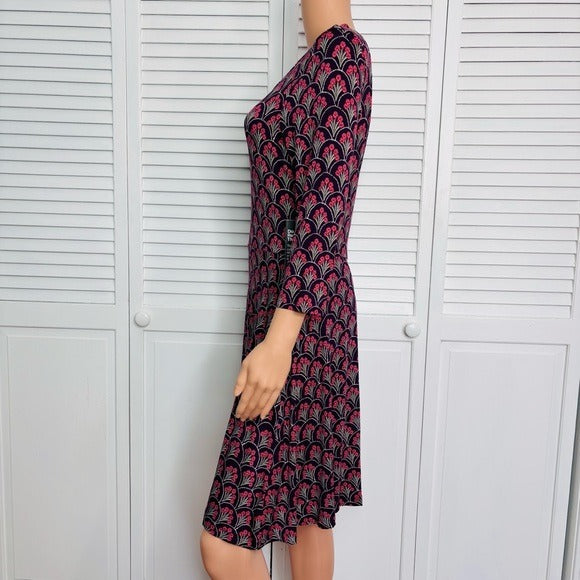 NEW EXPRESS Purple Fit and Flare Dress Size Medium