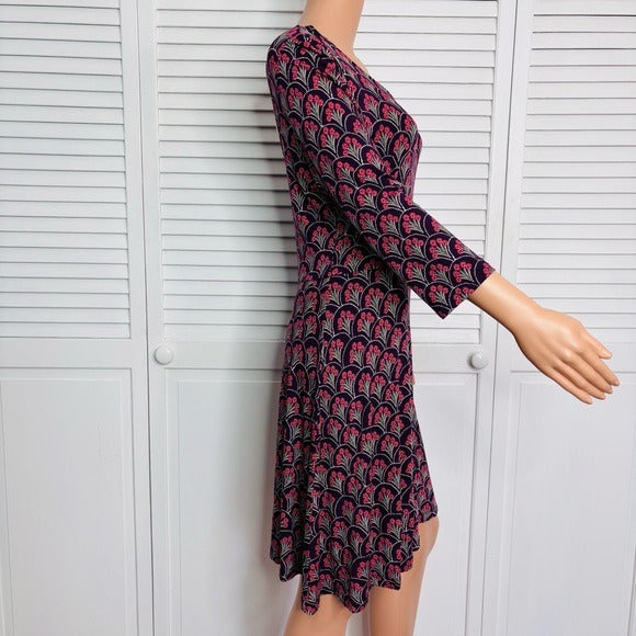 NEW EXPRESS Purple Fit and Flare Dress Size Medium