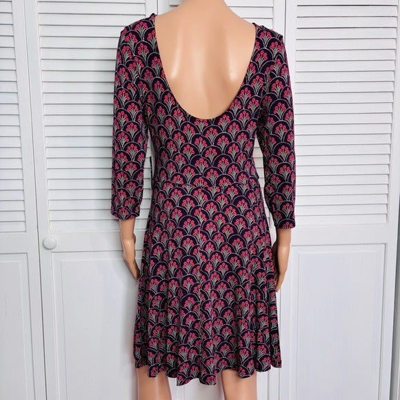 NEW EXPRESS Purple Fit and Flare Dress Size Medium