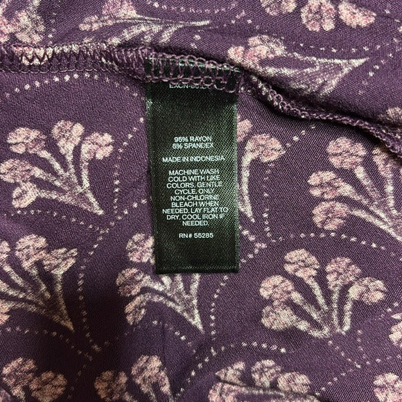 NEW EXPRESS Purple Fit and Flare Dress Size Medium