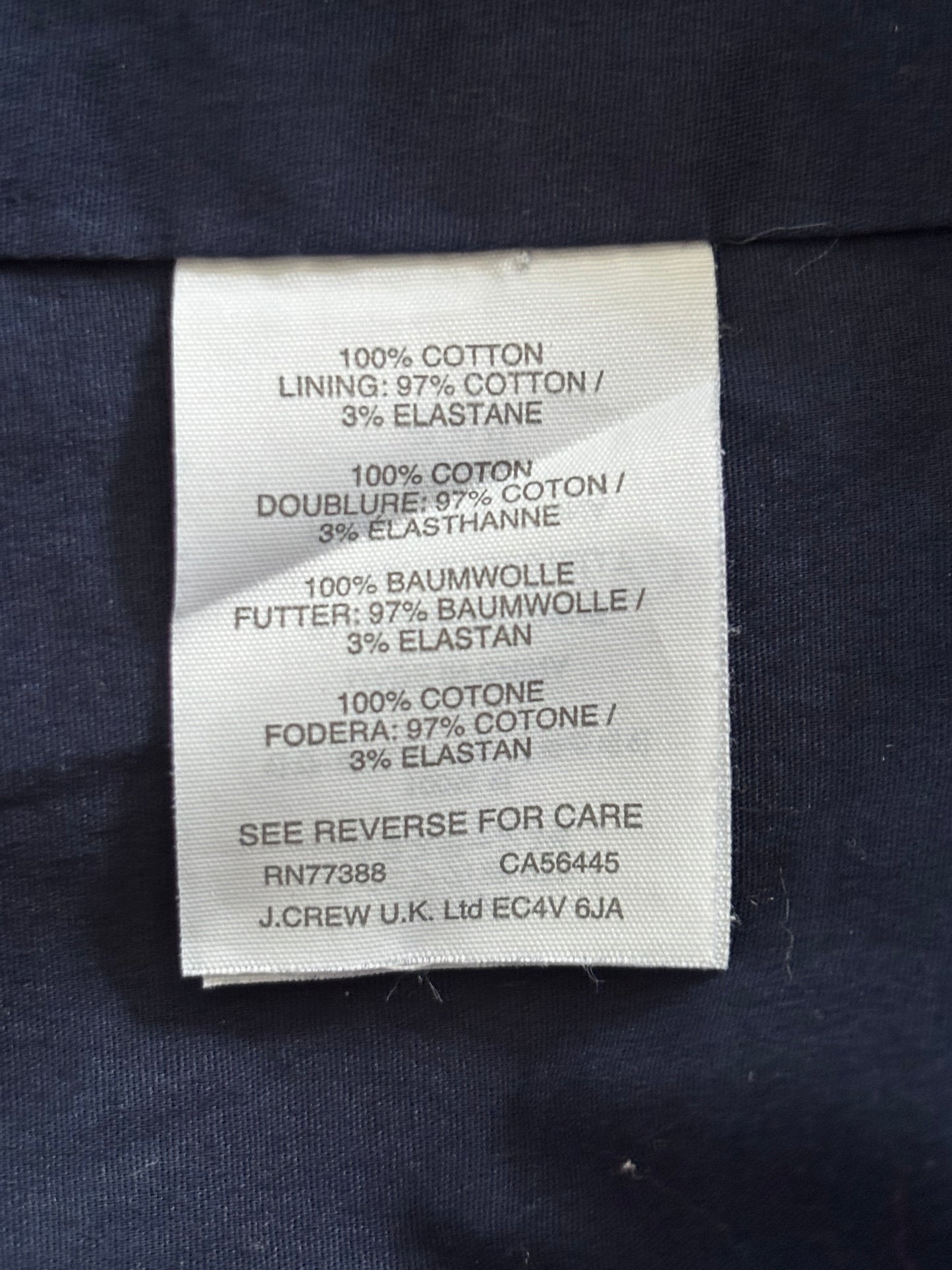 J.CREW Regent Blazer Chambray Cotton Fitted Jacket Size 6