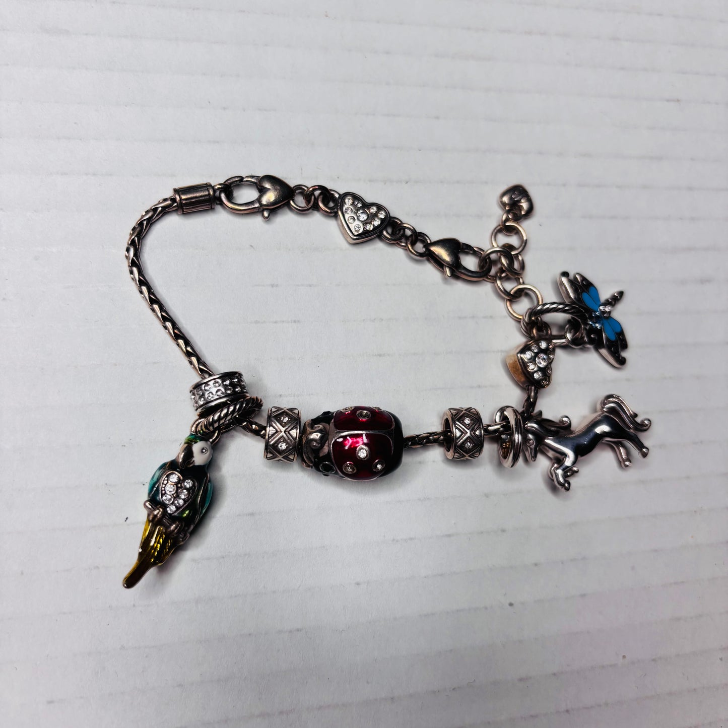 BRIGHTON Silver Charm Holder Bracelet