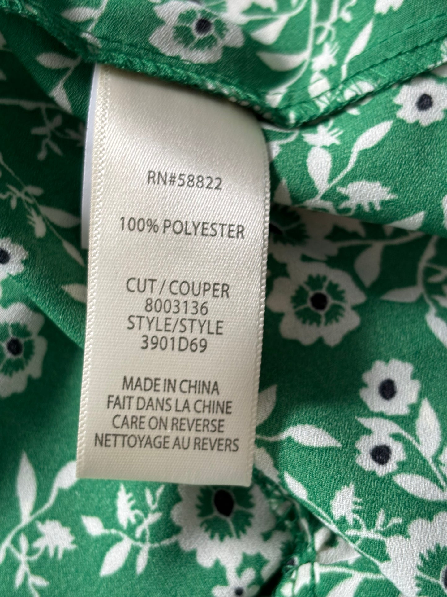 New MAX STUDIO Green Floral Tiered Maxi Dress Size Small