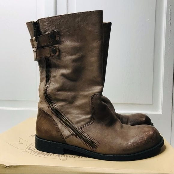 NINE WEST Mittford Dark Brown Boots Size 9M