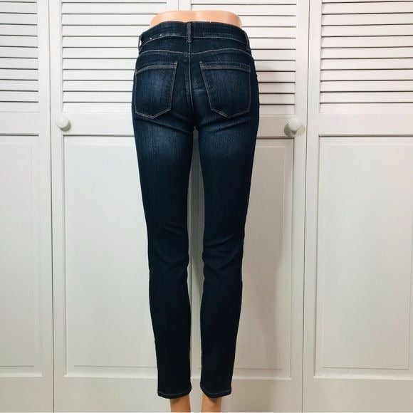 *NEW* WHITE HOUSE BLACK MARKET The Skimmer Denim Dark Wash