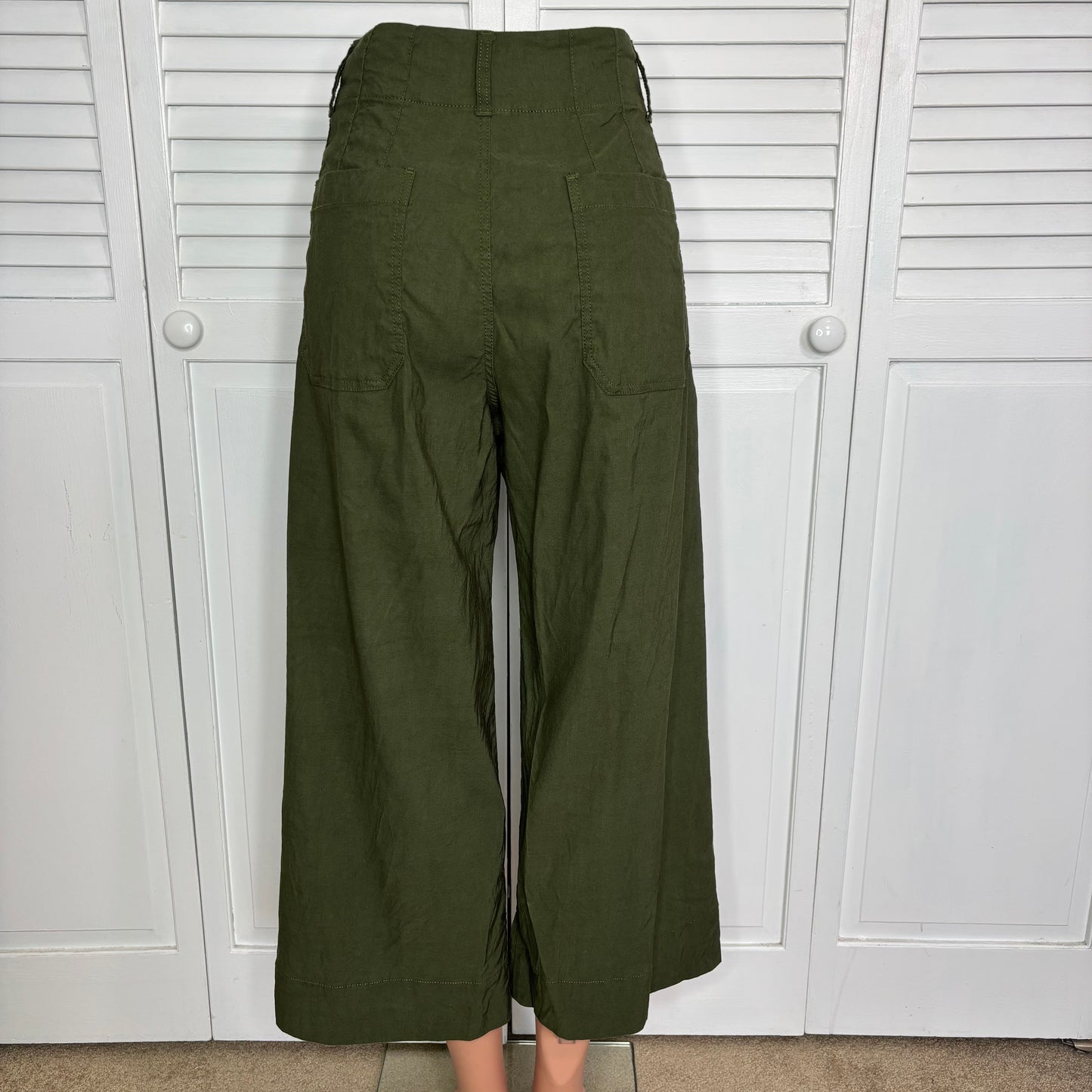 MAEVE Anthropologie The Colette Crop Wide-Leg Pants Size 30