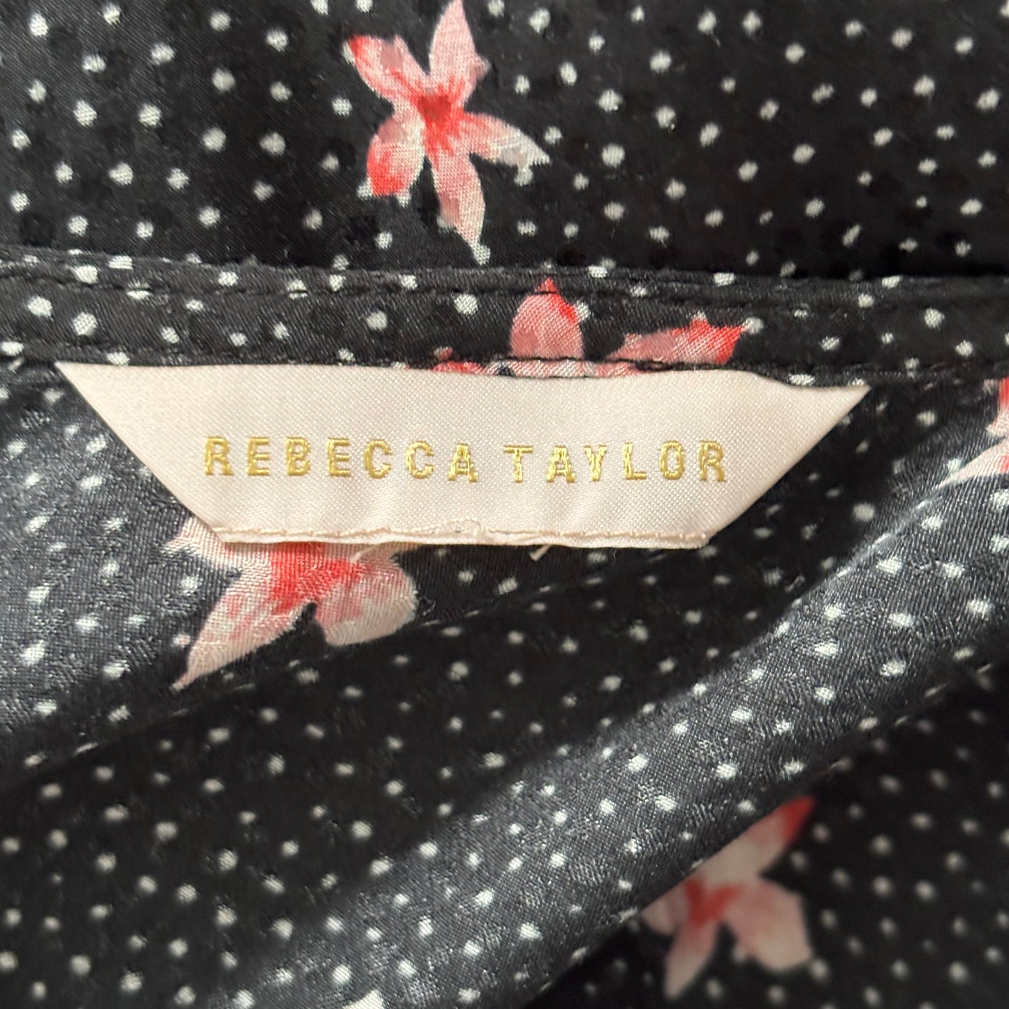 REBECCA TAYLOR Star Fleur Silk Blend Jumpsuit Size 8