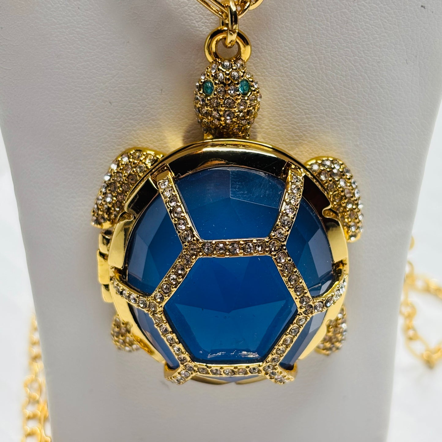 KATE SPADE "Paradise Found" Turtle Locket Necklace