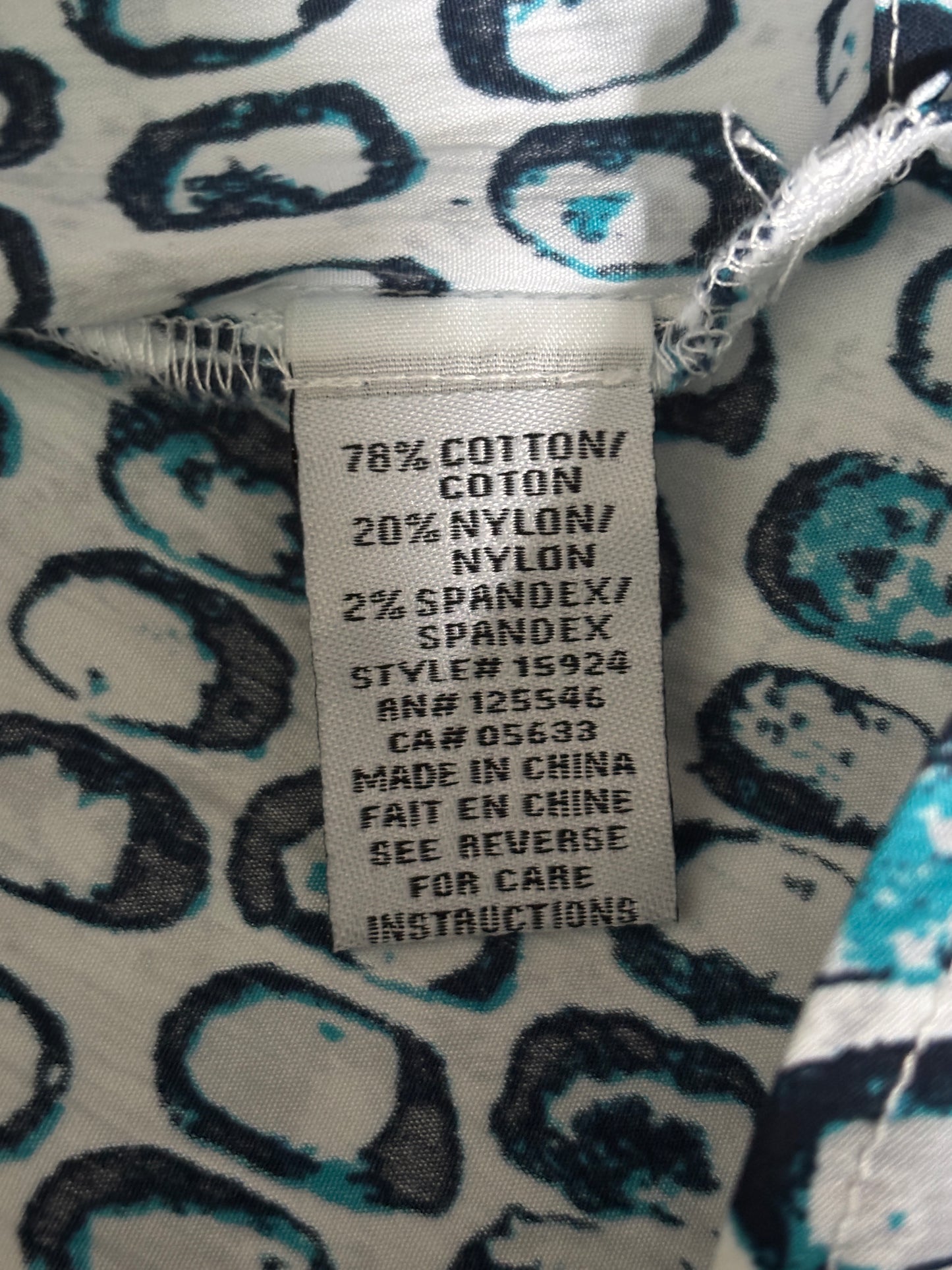 HABITAT Perfect Travel Dot Shaped Shirt Size Medium