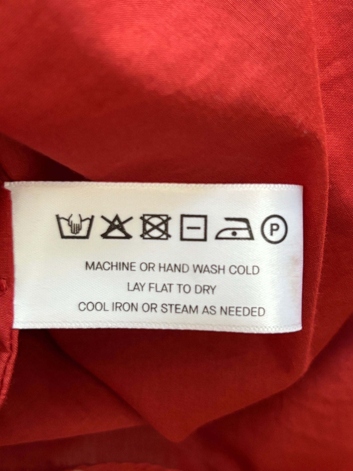 MODERN CITIZEN Kia Tie-Front Cotton Silk Tunic Blouse Size Medium