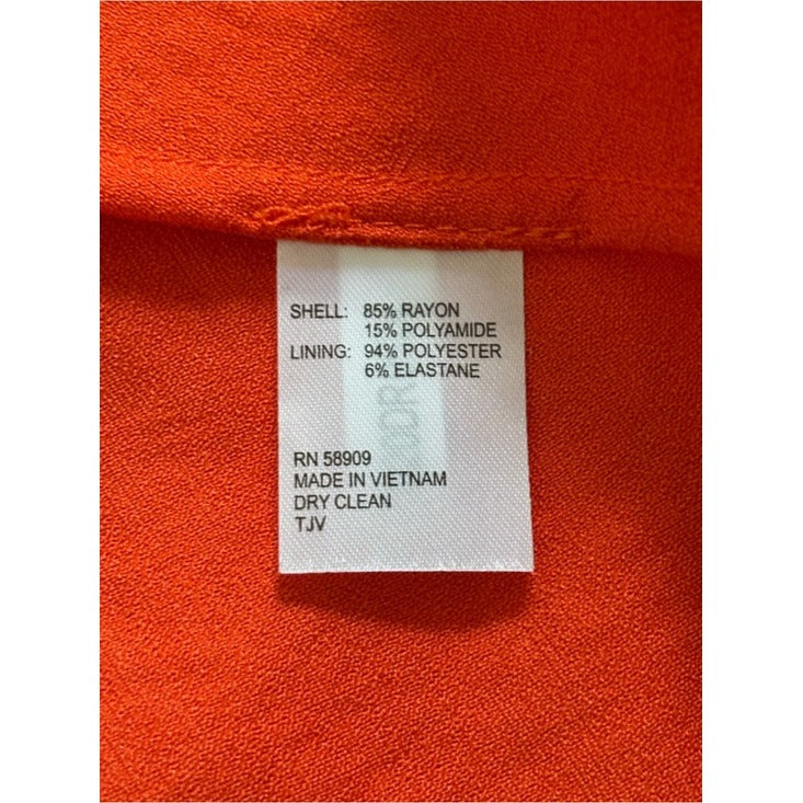 New ALEX MARIE Orange Enola Wrap-Style Dress Size 4