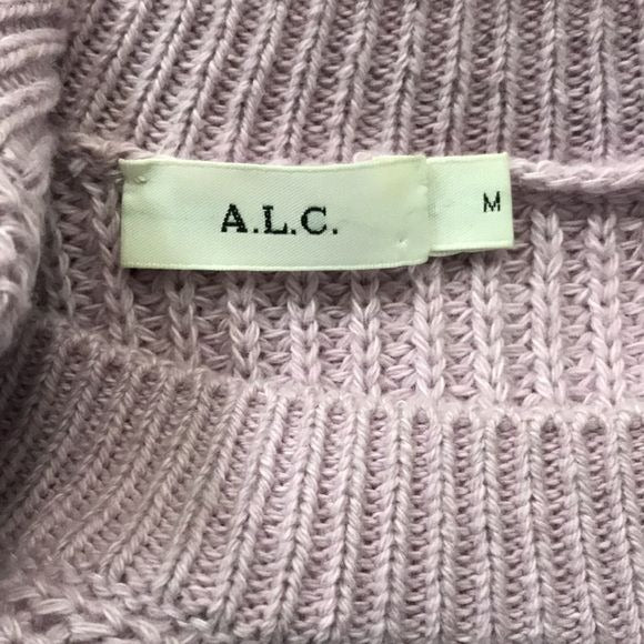 A.L.C. Lilac Oversized Crew Neck Sweater Size M