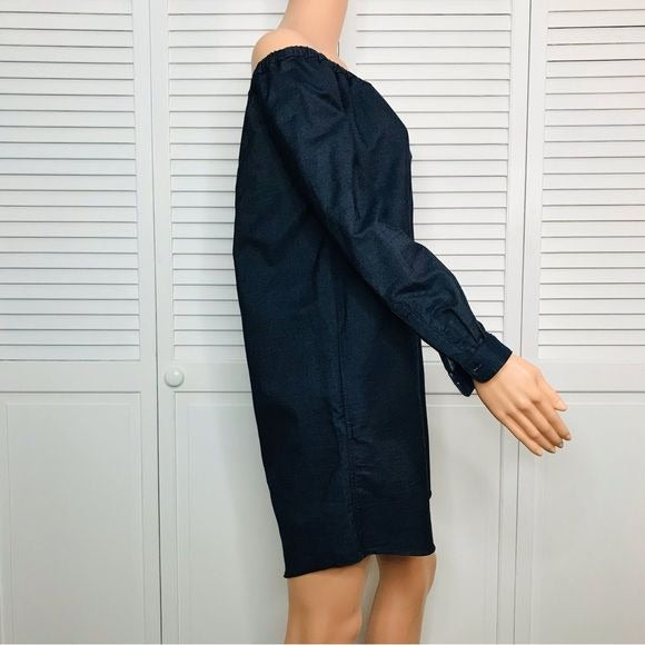 RAG & BONE Indigo Off The Shoulder Dress Size S