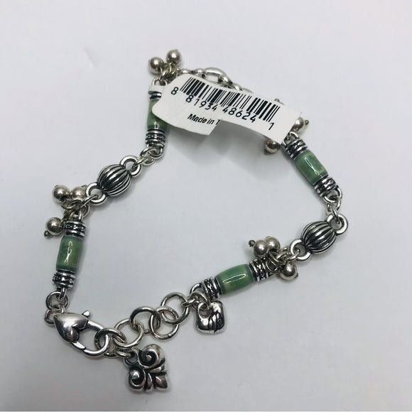 *NEW* BRIGHTON Silver Green Beaded Bracelet