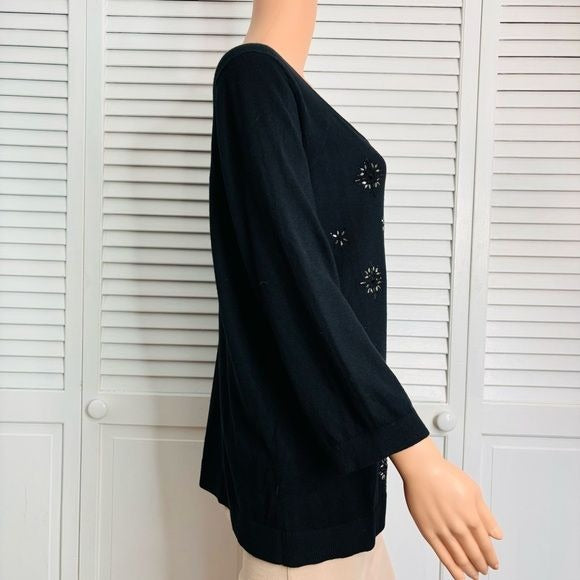 *NEW* LANE BRYANT Black Embellished Sweater Size 18/20