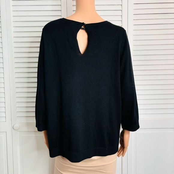 *NEW* LANE BRYANT Black Embellished Sweater Size 18/20