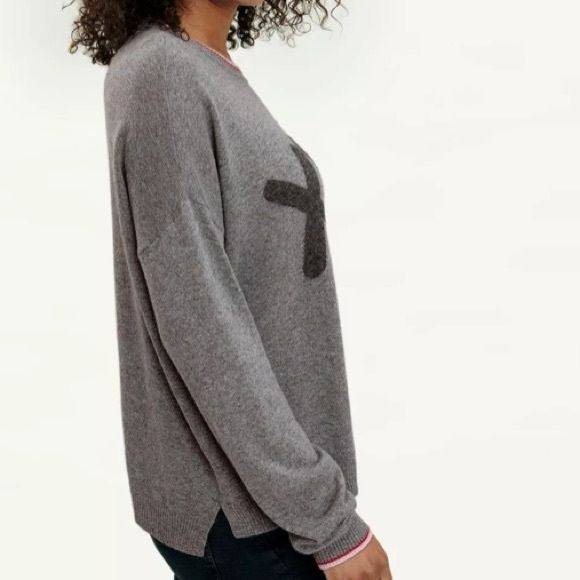 SPLENDID X&O’s Gray Knit Sweater