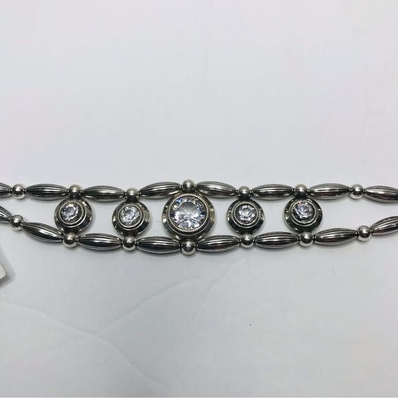 *NEW* BRIGHTON Art Deco Silver Gem Bracelet