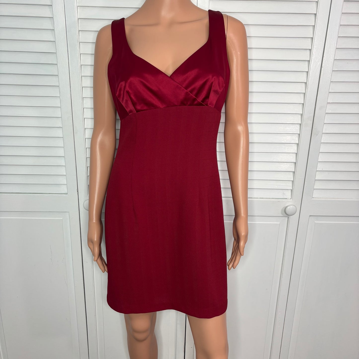 NANETTE LEPORE Vintage Petites Crimson 2-Pc Dress & Blazer Suit Set Size XS