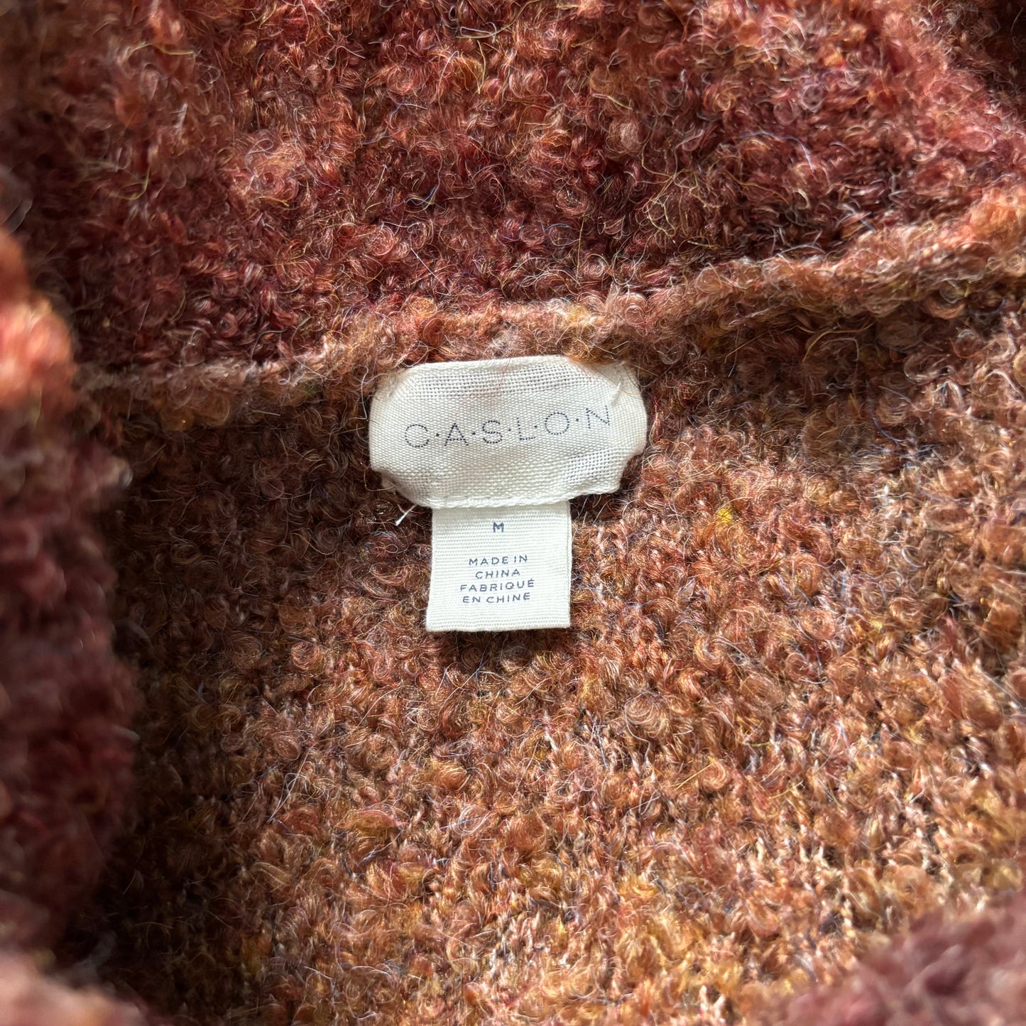 CASLON Ombré Mock Neck Sweater Dress in Sunset Orange Size Medium