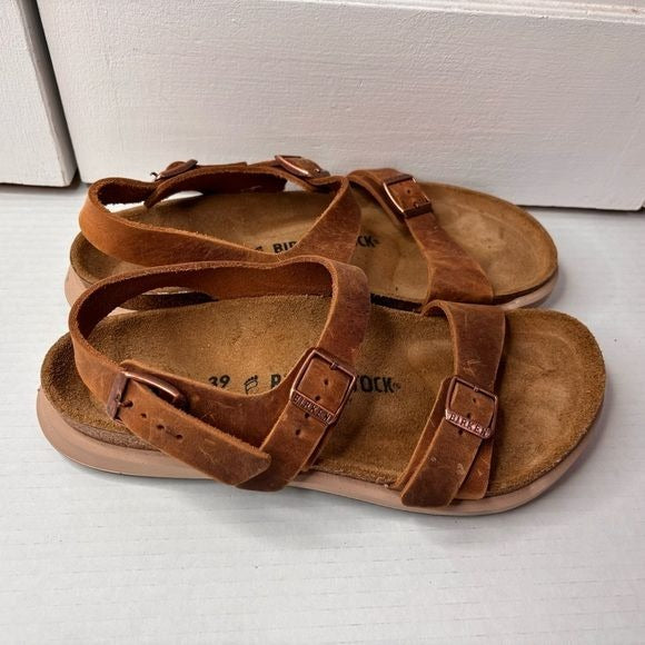 BIRKENSTOCK Sonora Rugged Oiled Brown Leather Sandals