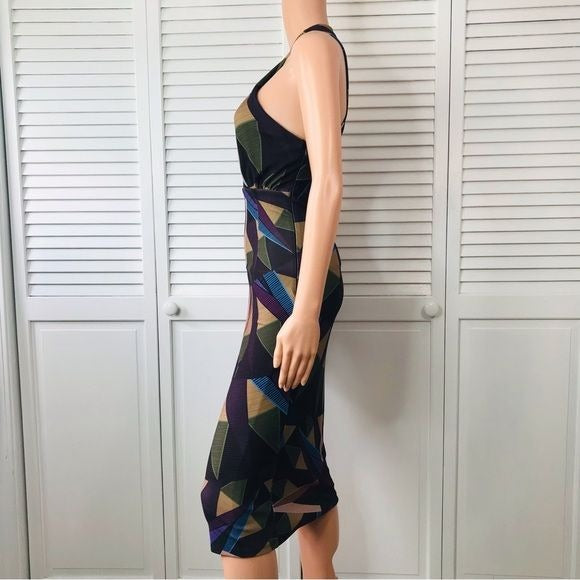 MARA HOFFMAN Olive Compass Cross Front Dress Size XS *NEW*