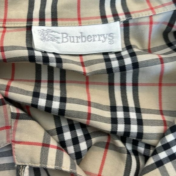 BURBERRY Lapwing Vintage Check Cotton Shirt Size 12