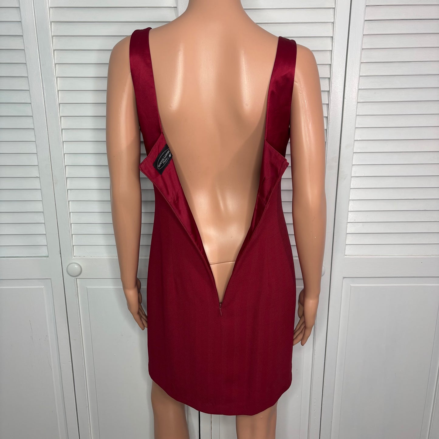 NANETTE LEPORE Vintage Petites Crimson 2-Pc Dress & Blazer Suit Set Size XS