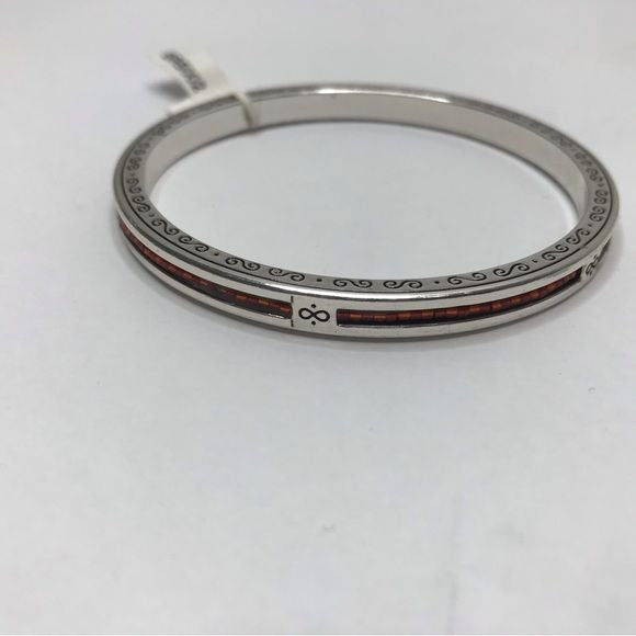 *NEW* BRIGHTON Infinity Silver Orange Beaded Bangle