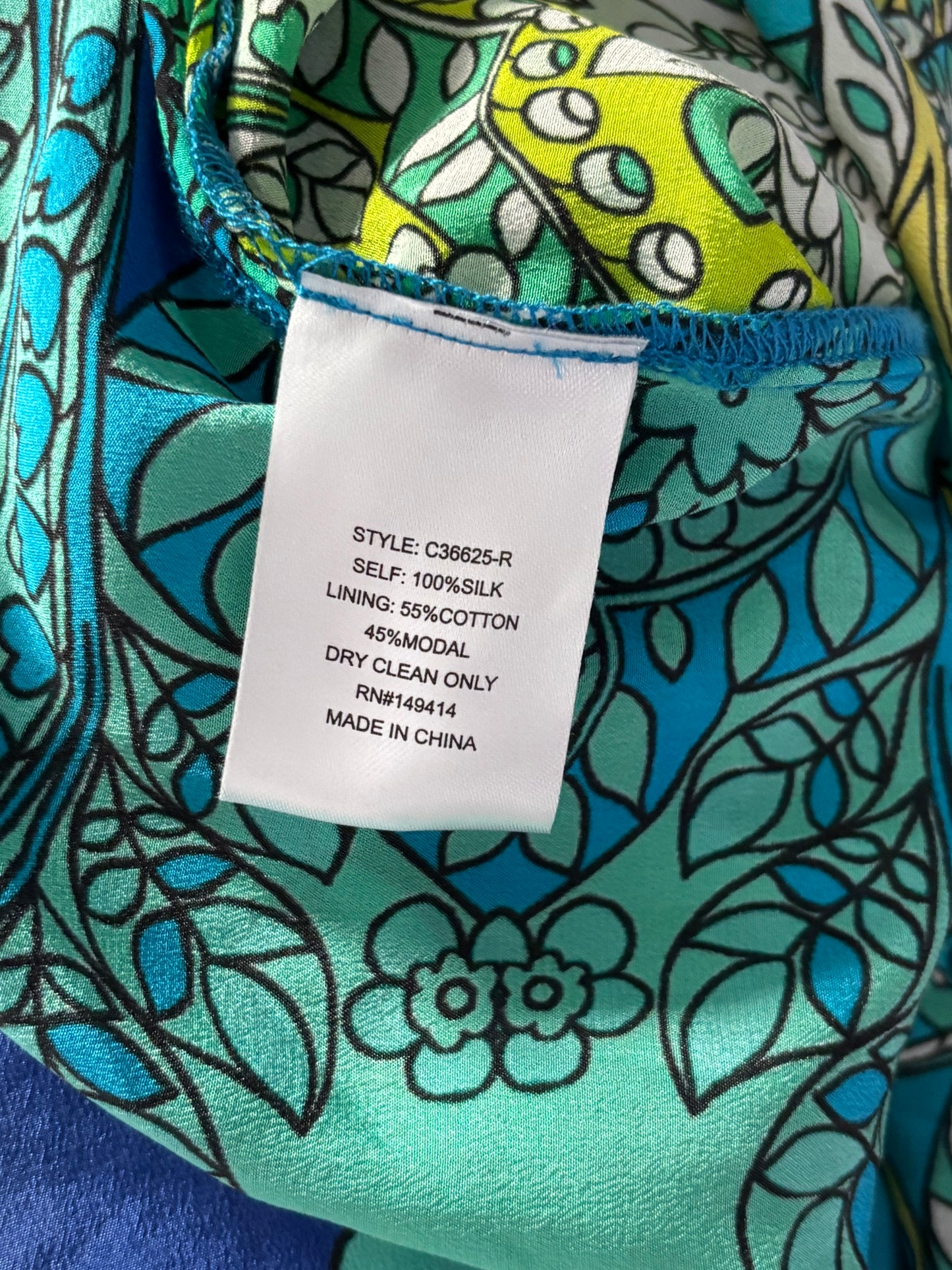 New JOHNNY WAS "Kahinu" Silk Maxi Dress Size XS