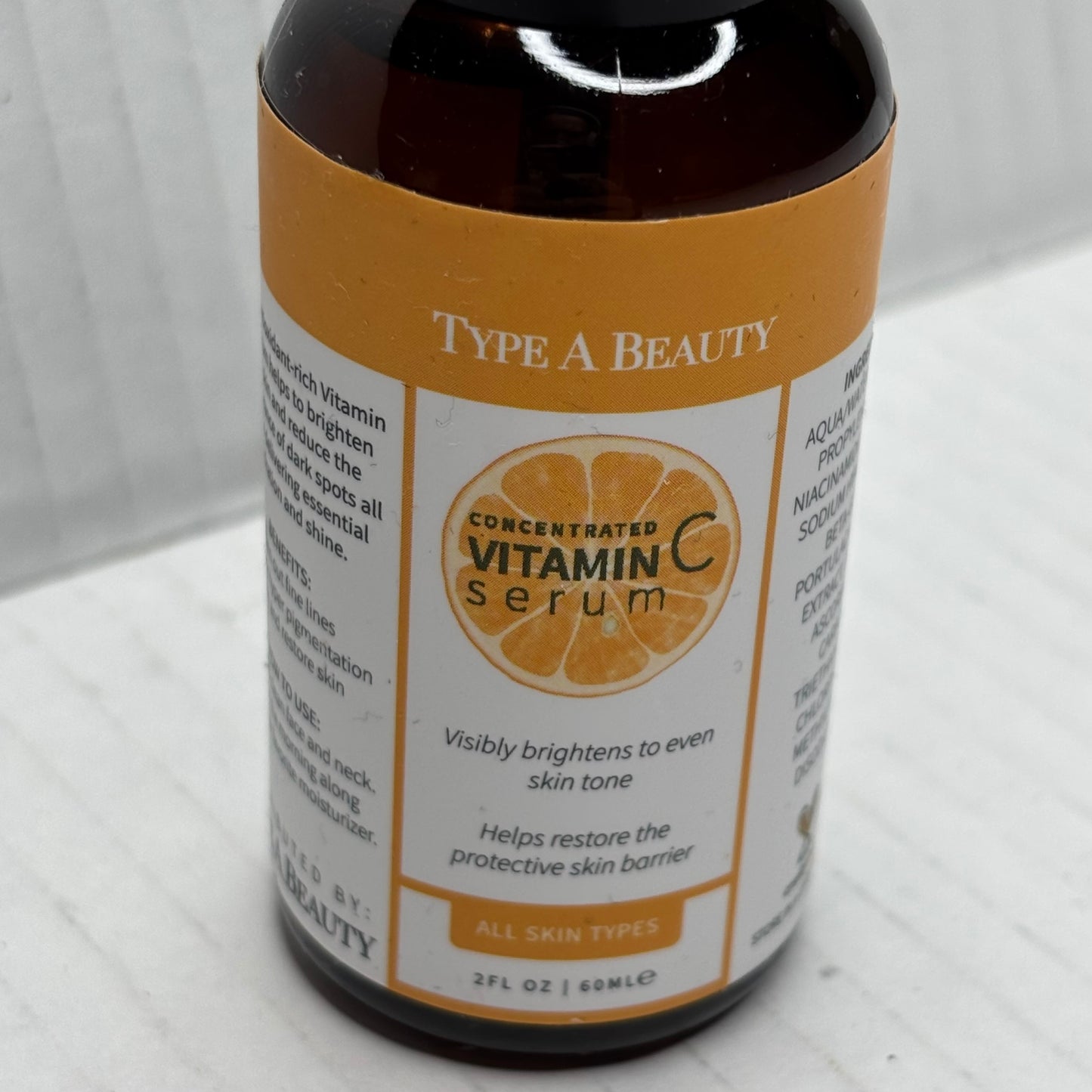 New TYPE A BEAUTY Concentrated Vitamin C Serum