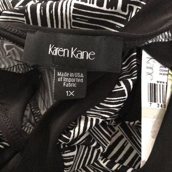 KAREN KANE Optic Bloom Banded Maxi Dress Size 1X *NEW*